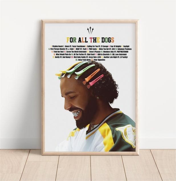Drake For All The Dogs Album Poster