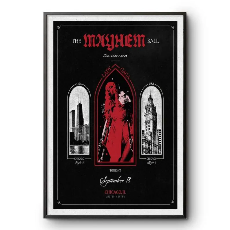 Lady Gaga The MAYHEM Ball Sep 18 Poster