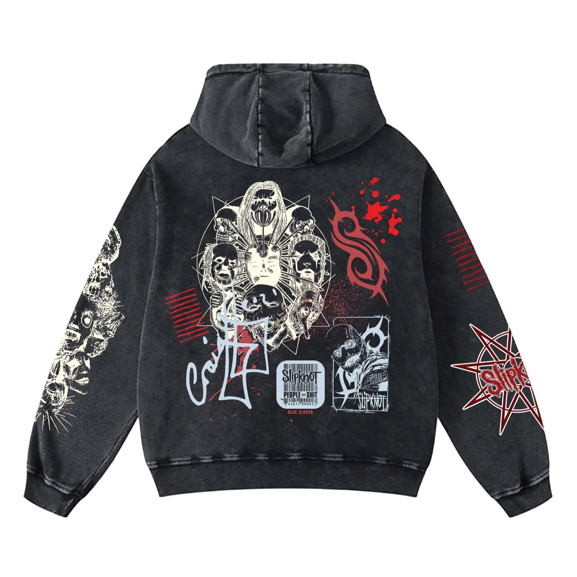 Slipknot Unisex Washed Hoodie
