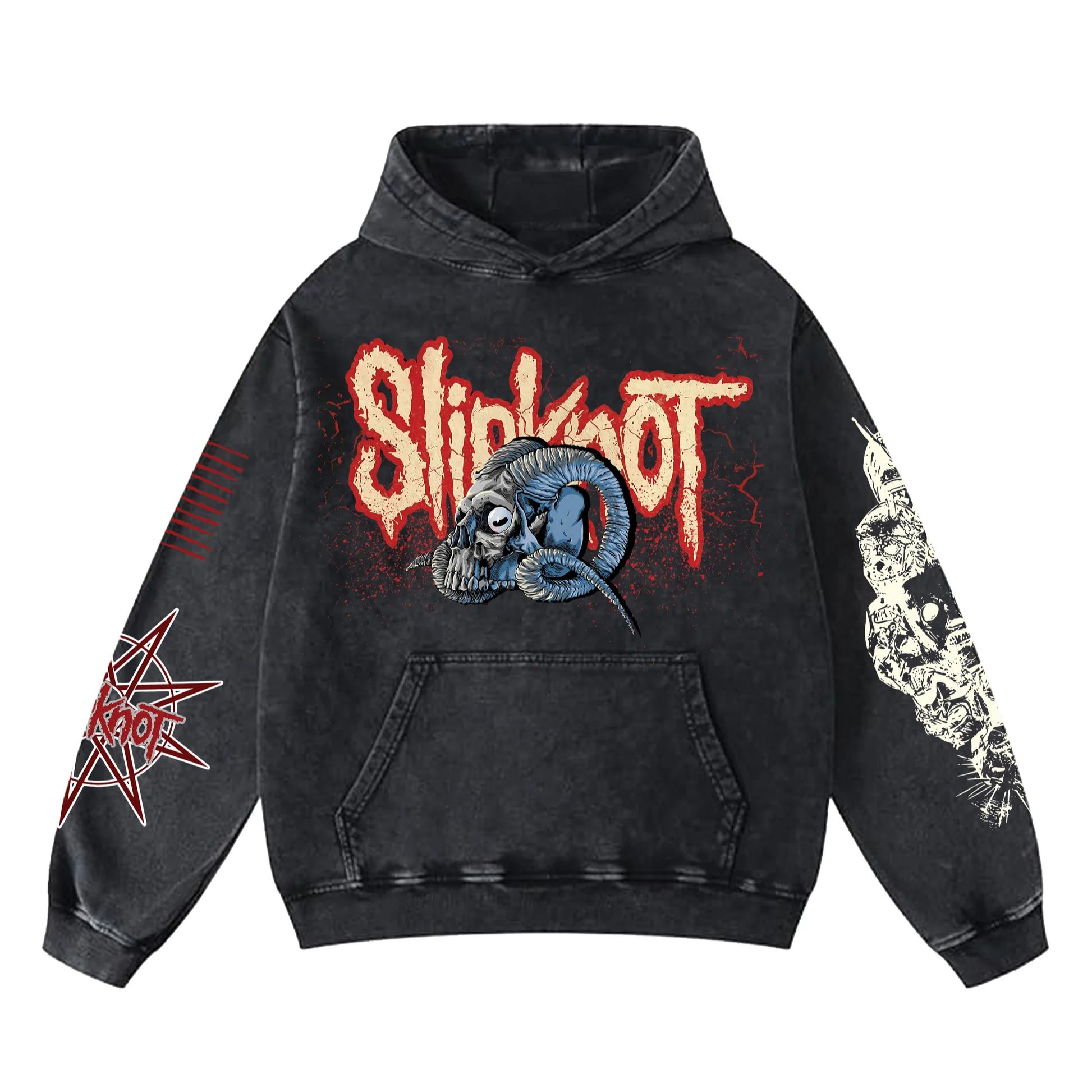 Slipknot Unisex Washed Hoodie