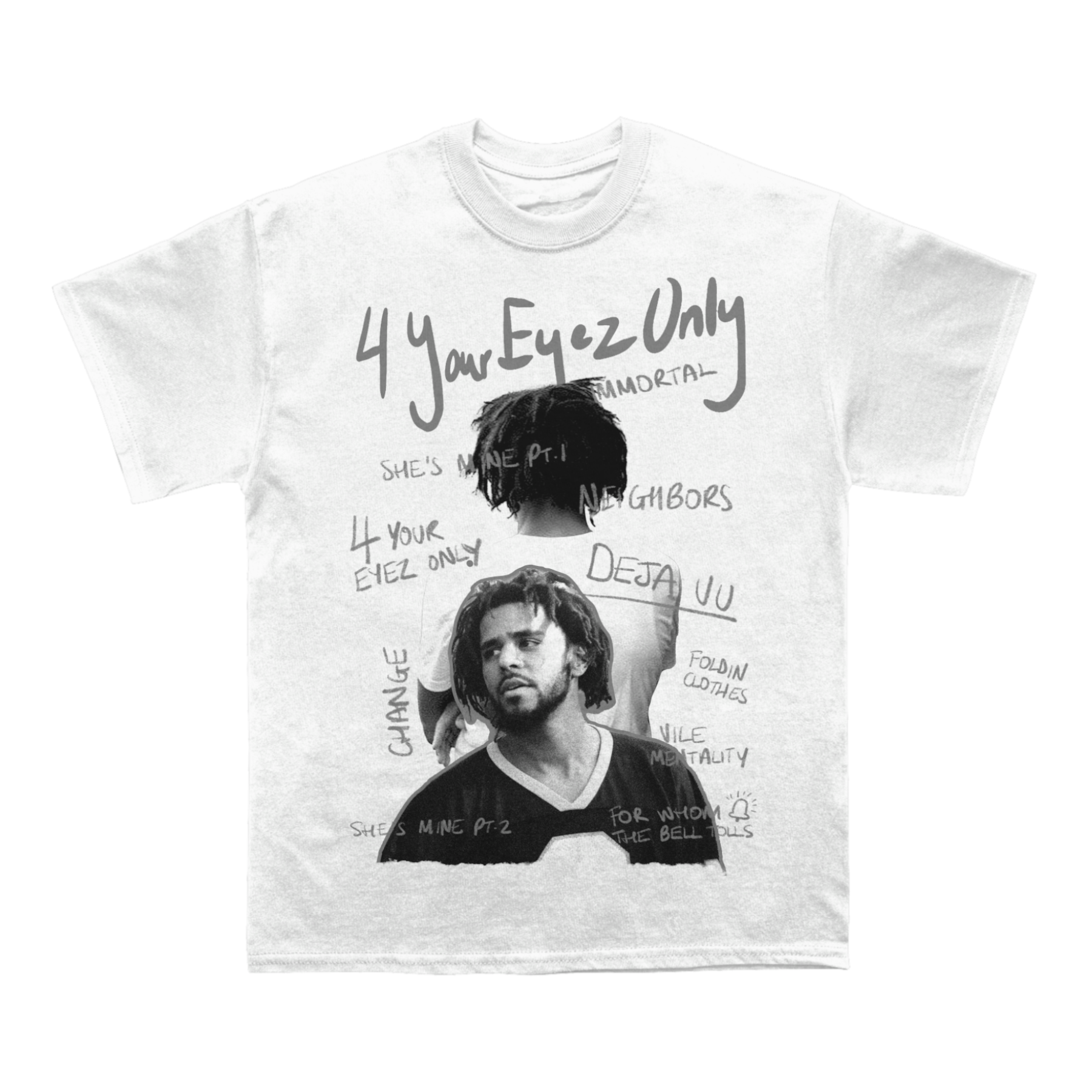 J Cole 4 Your Eyez Only Sketchbook Cotton Unisex T-shirt
