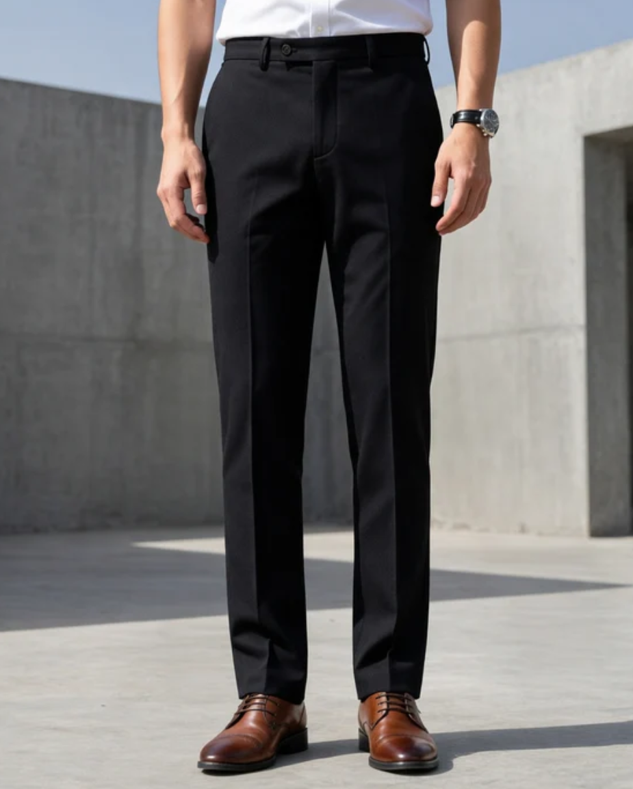 The "Infinite" Performance Trouser | 360�� Hyper-Stretch & Zero-Iron