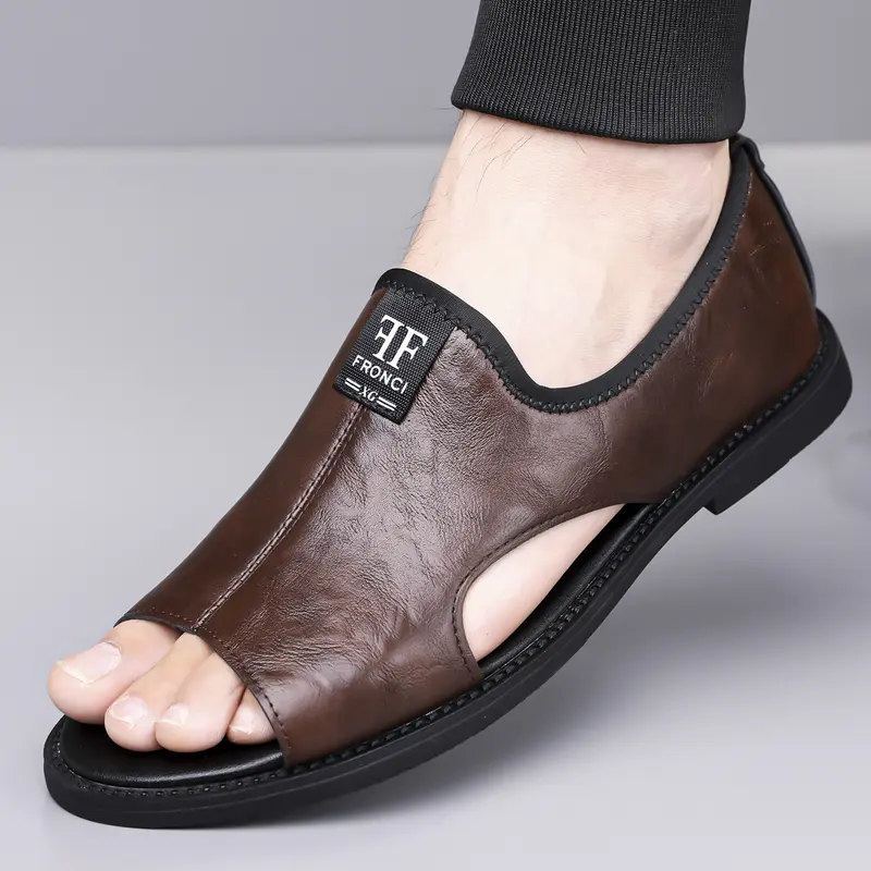 🔥Men’s Non-Slip Breathable Leather Sandals🏖️