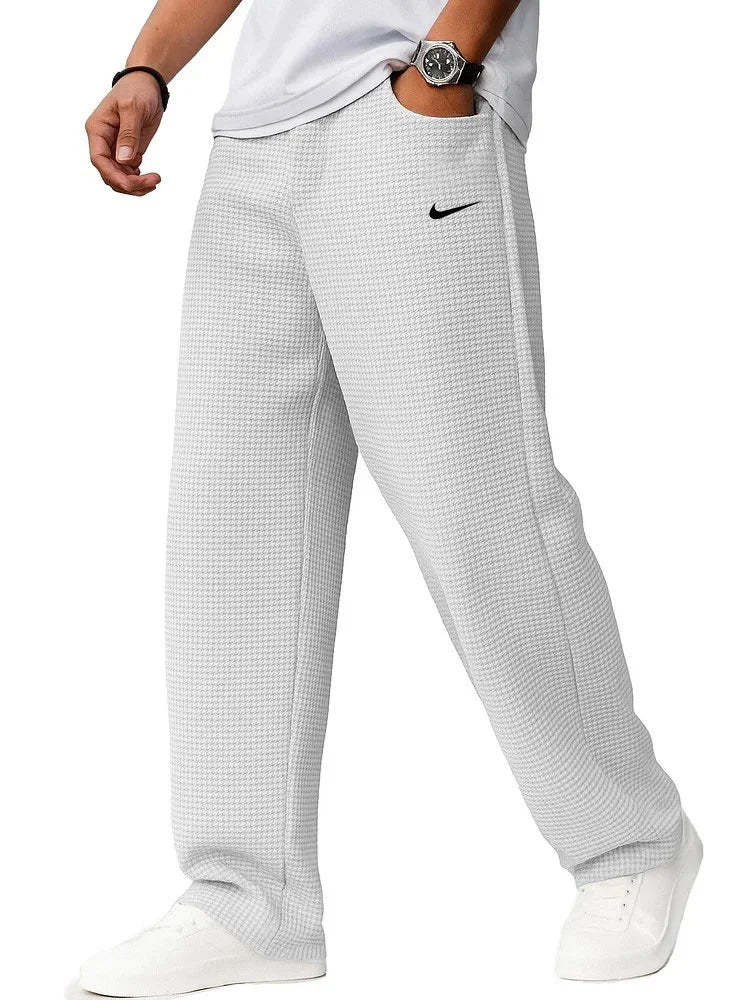 Men's Stylish Casual Waffle Sports Trousers