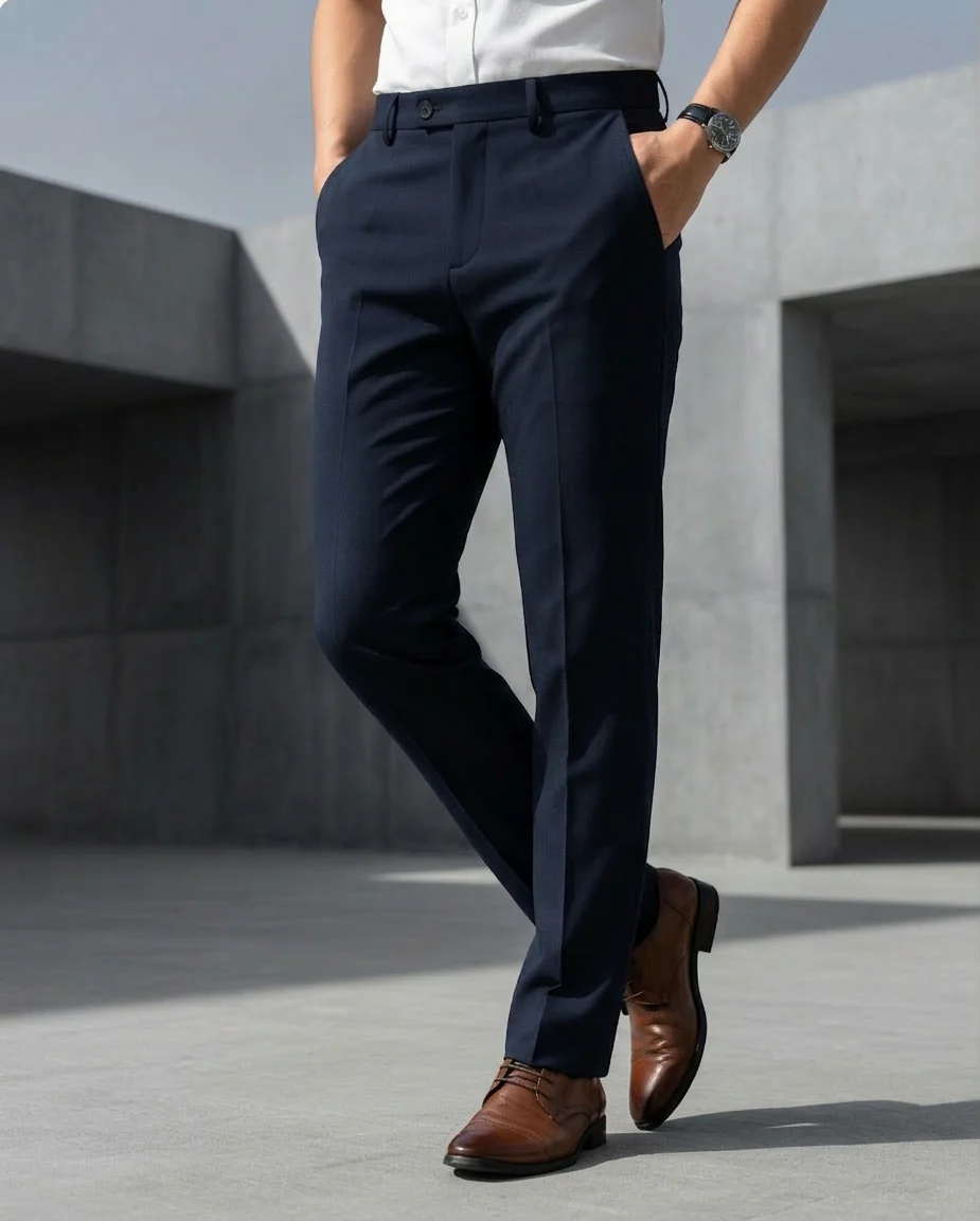 The "Infinite" Performance Trouser | 360�� Hyper-Stretch & Zero-Iron