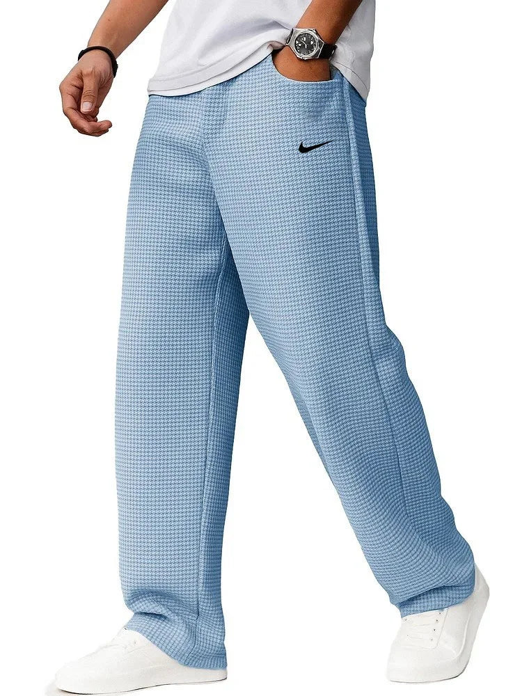 Men's Stylish Casual Waffle Sports Trousers