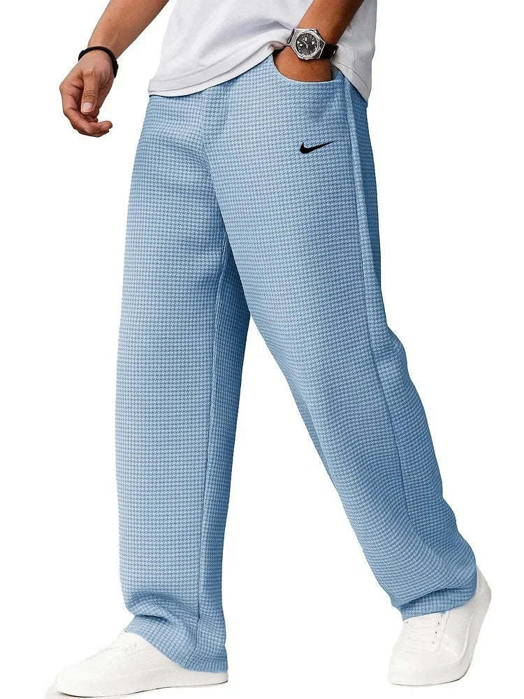 Men's Stylish Casual Waffle Sports Trousers