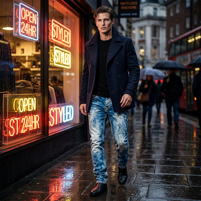 Easy-to-wear summer jeans for men – lightweight stretch fabric, straight cut, versatile and easy to combine ☀️👍