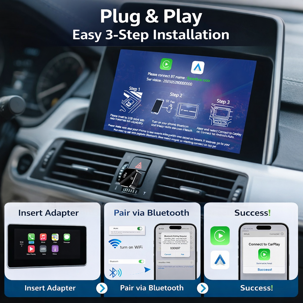 Wireless CarPlay Android Auto Adapter