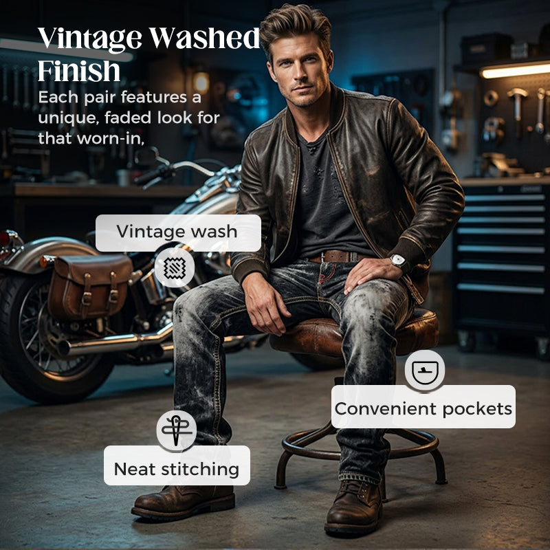 Easy-to-wear summer jeans for men – lightweight stretch fabric, straight cut, versatile and easy to combine ☀️👍