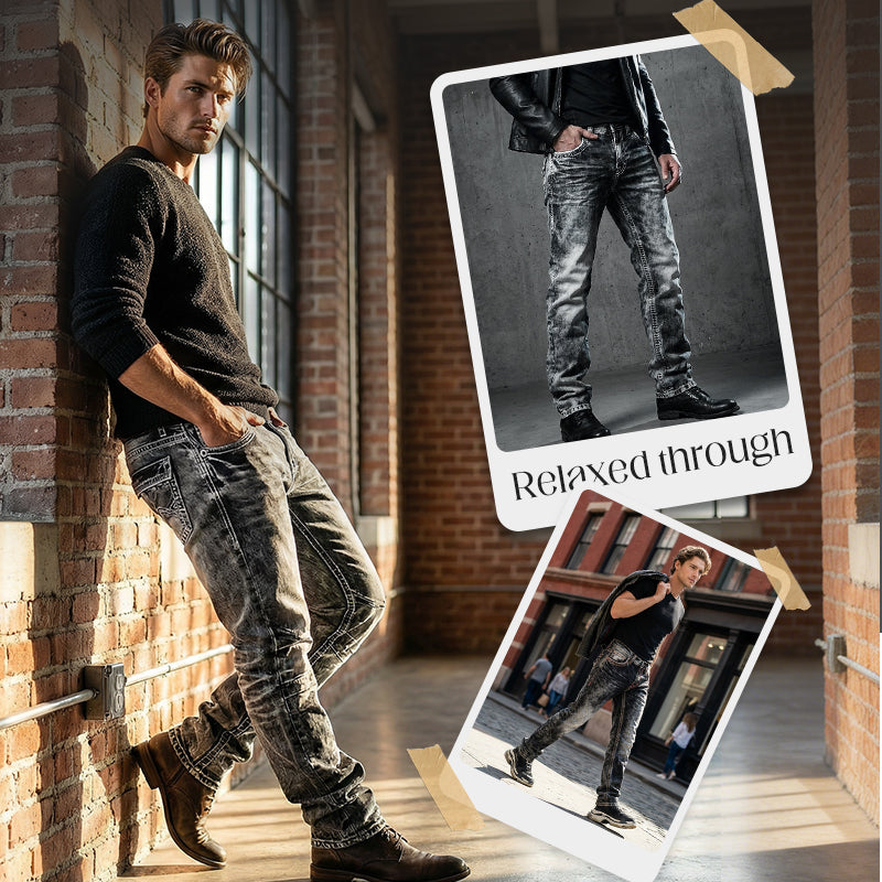 Easy-to-wear summer jeans for men – lightweight stretch fabric, straight cut, versatile and easy to combine ☀️👍