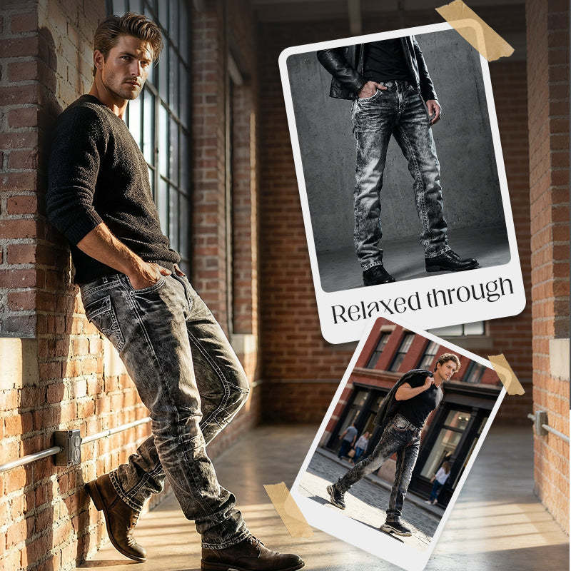 Easy-to-wear summer jeans for men – lightweight stretch fabric, straight cut, versatile and easy to combine ☀️👍