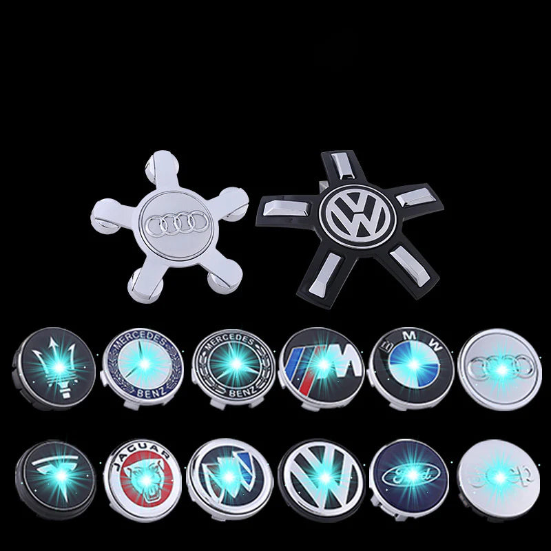 Custom Fit Floating LED Wheel Center Cover – Magnetic Suspension, Self-Charging, Waterproof, and Durable for All Weather