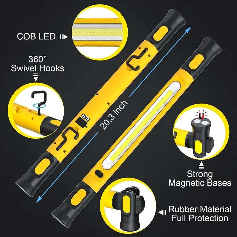 Hands-Free 3000LM Magnetic Under-Hood Work Light