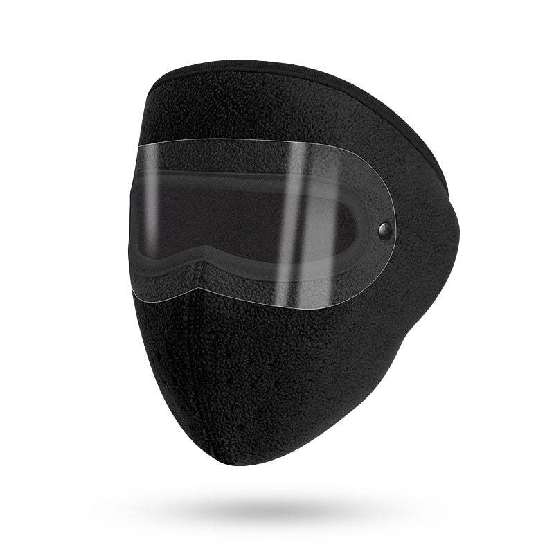 Warm Windproof Face Mask Ski Breathable Masks and Shield Caps with HD Goggles