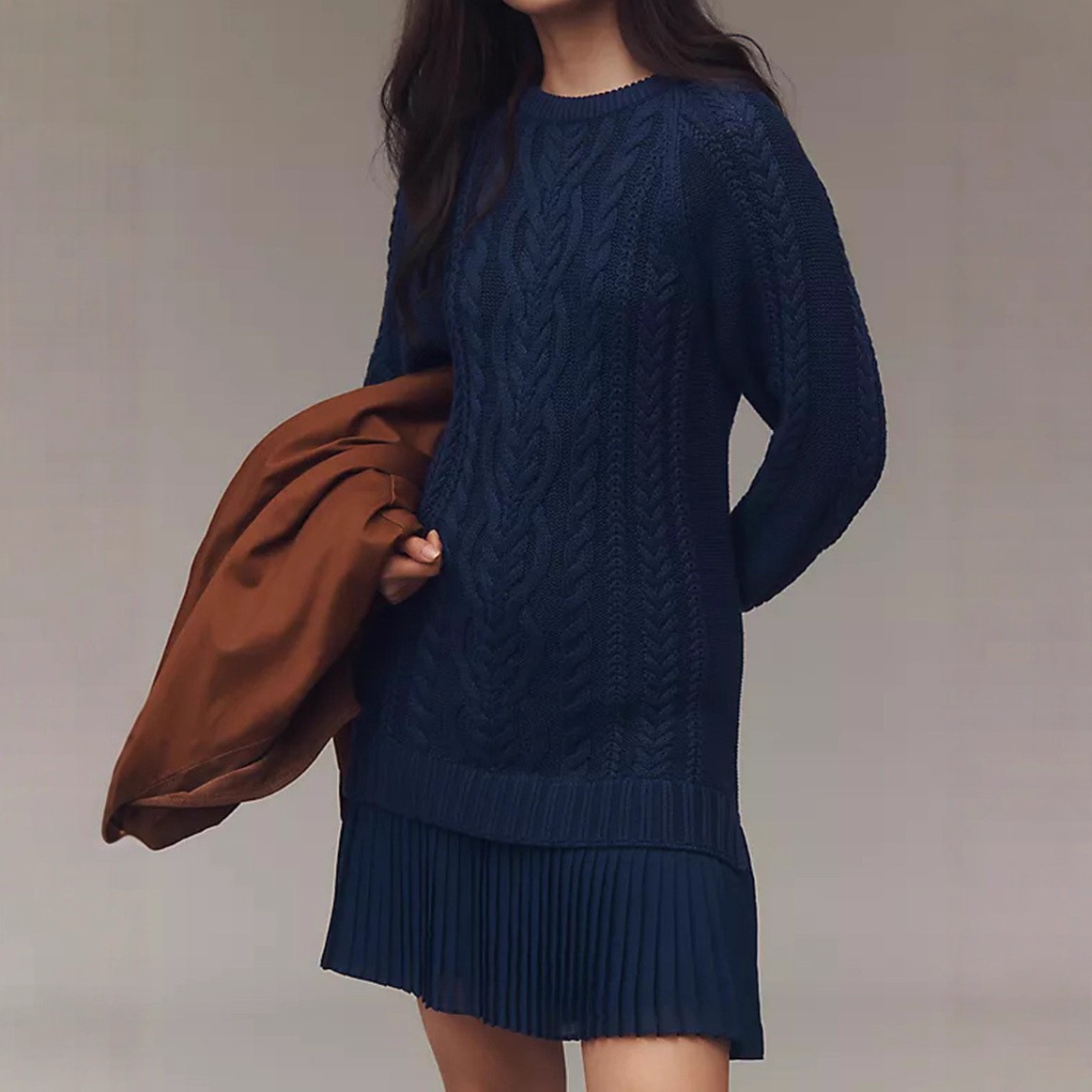 Cozy Knit Sweater Dress