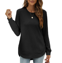 ⏰Hot Sale-Women's Sweatshirt Crewneck Curved Hem