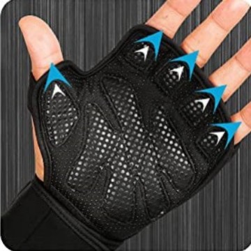 Cycling, fitness, weightlifting half-finger wristband gloves