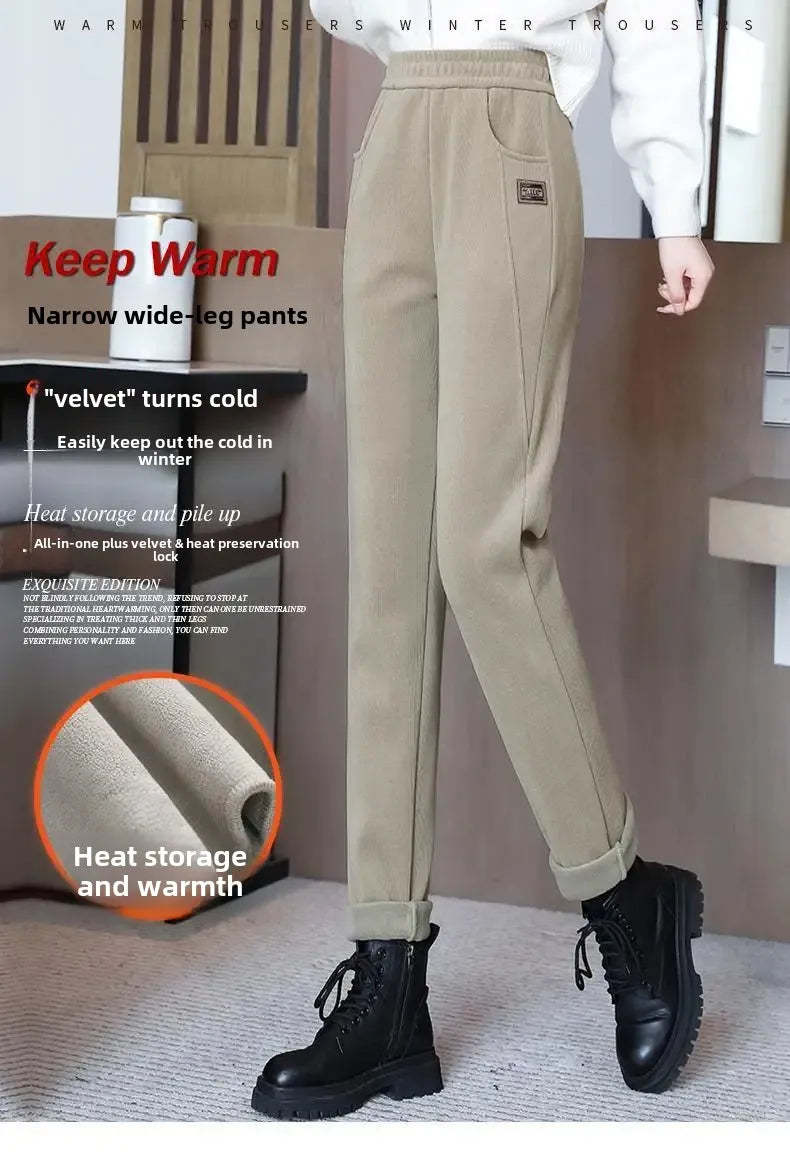 Women's High-Waist Thermal Trousers