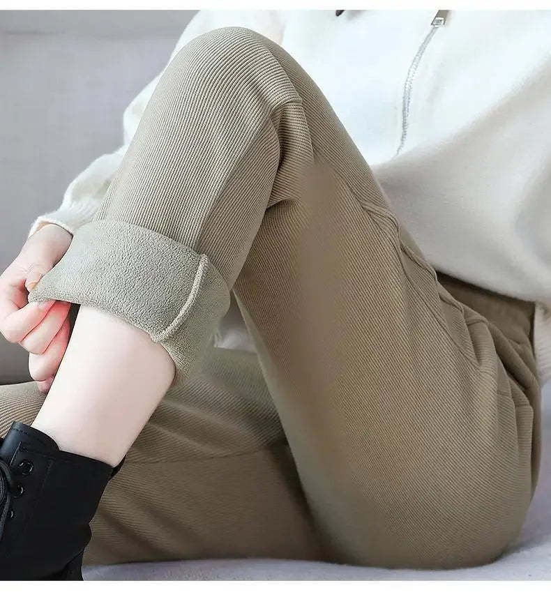 Women's High-Waist Thermal Trousers