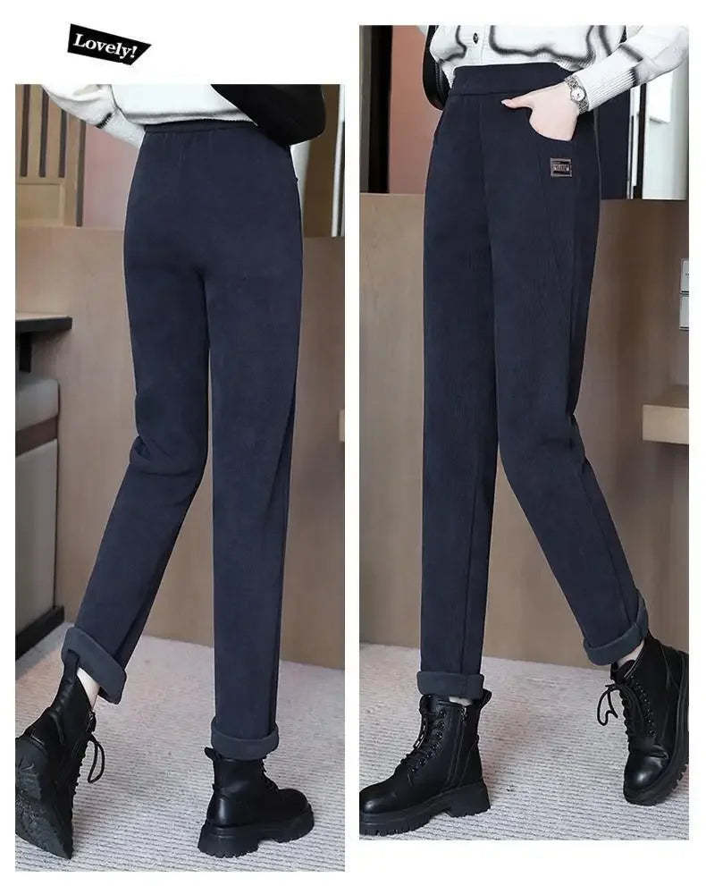 Women's High-Waist Thermal Trousers