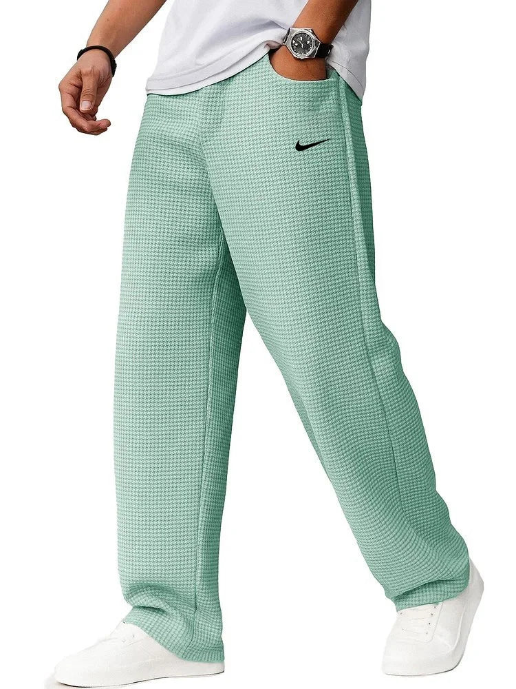 Men's Stylish Casual Waffle Sports Trousers