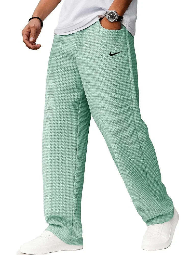 Men's Stylish Casual Waffle Sports Trousers