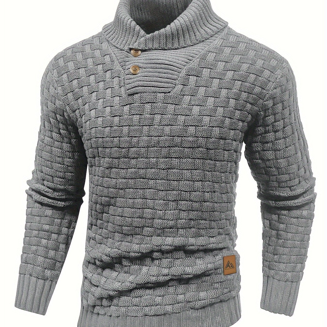 Hunter | Textured Button-Neck Sweater