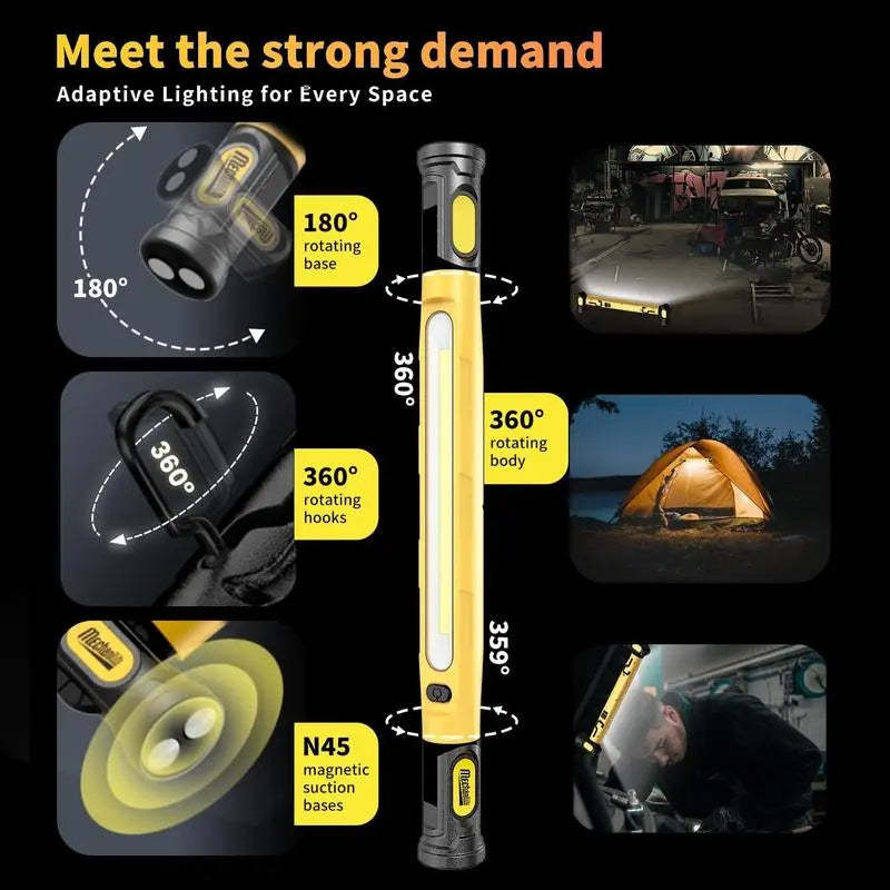 Hands-Free 3000LM Magnetic Under-Hood Work Light