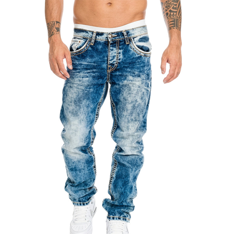 Unkomplizierte Sommer-Jeans f��r Herren �C leichte Stretch-Qualitt, gerader Schnitt, vielseitig kombinierbar