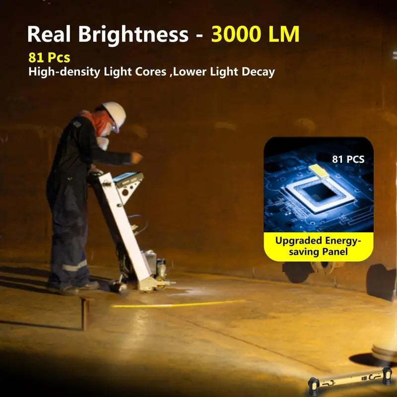 Hands-Free 3000LM Magnetic Under-Hood Work Light