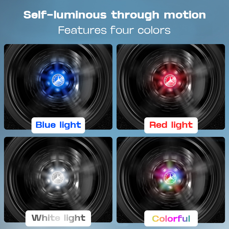 Custom Fit Floating LED Wheel Center Cover – Magnetic Suspension, Self-Charging, Waterproof, and Durable for All Weather