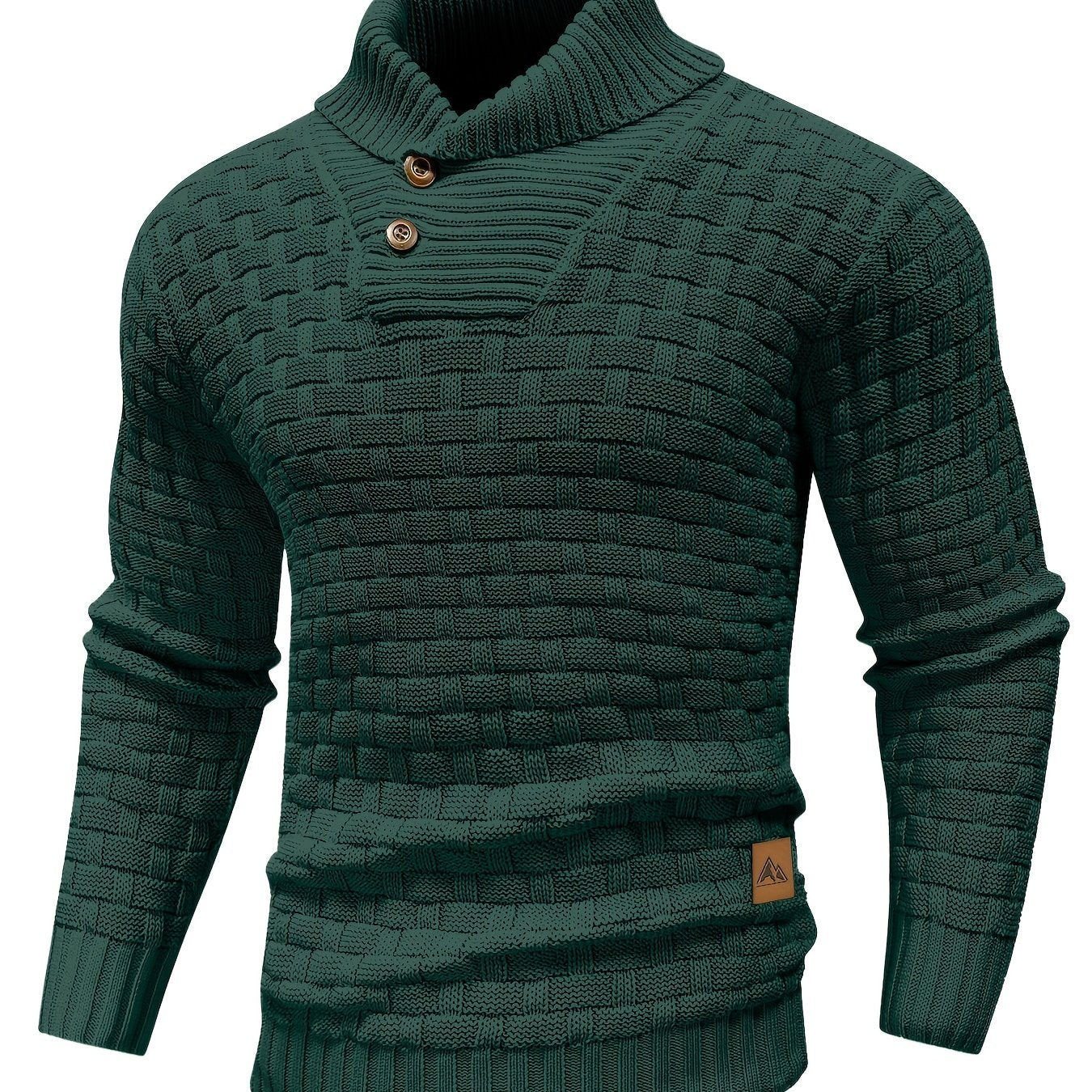 Hunter | Textured Button-Neck Sweater