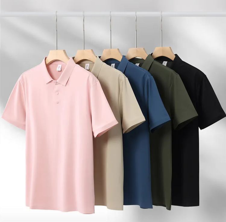 New style Polo shirt for men, urban commuting, hiking and mountaineering sports tops, breathable and wrinkle-resistant summer all-match tops