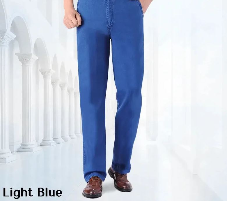 Men's Classic Straight Fit Stretch Jeans