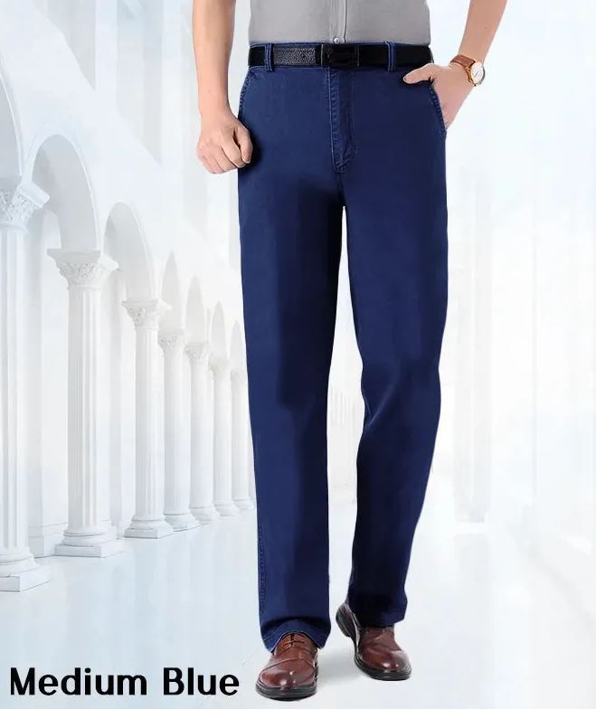 Men's Classic Straight Fit Stretch Jeans