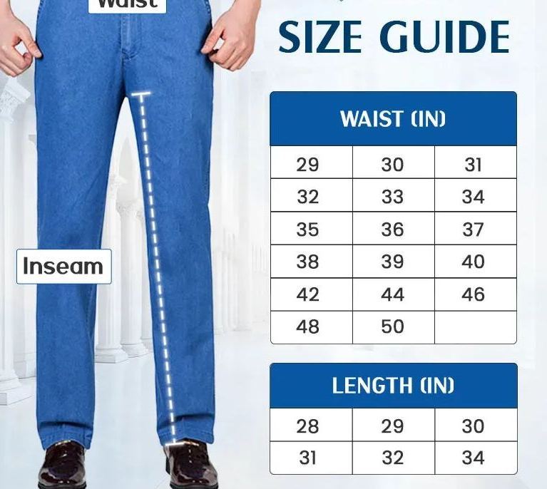 Men's Classic Straight Fit Stretch Jeans