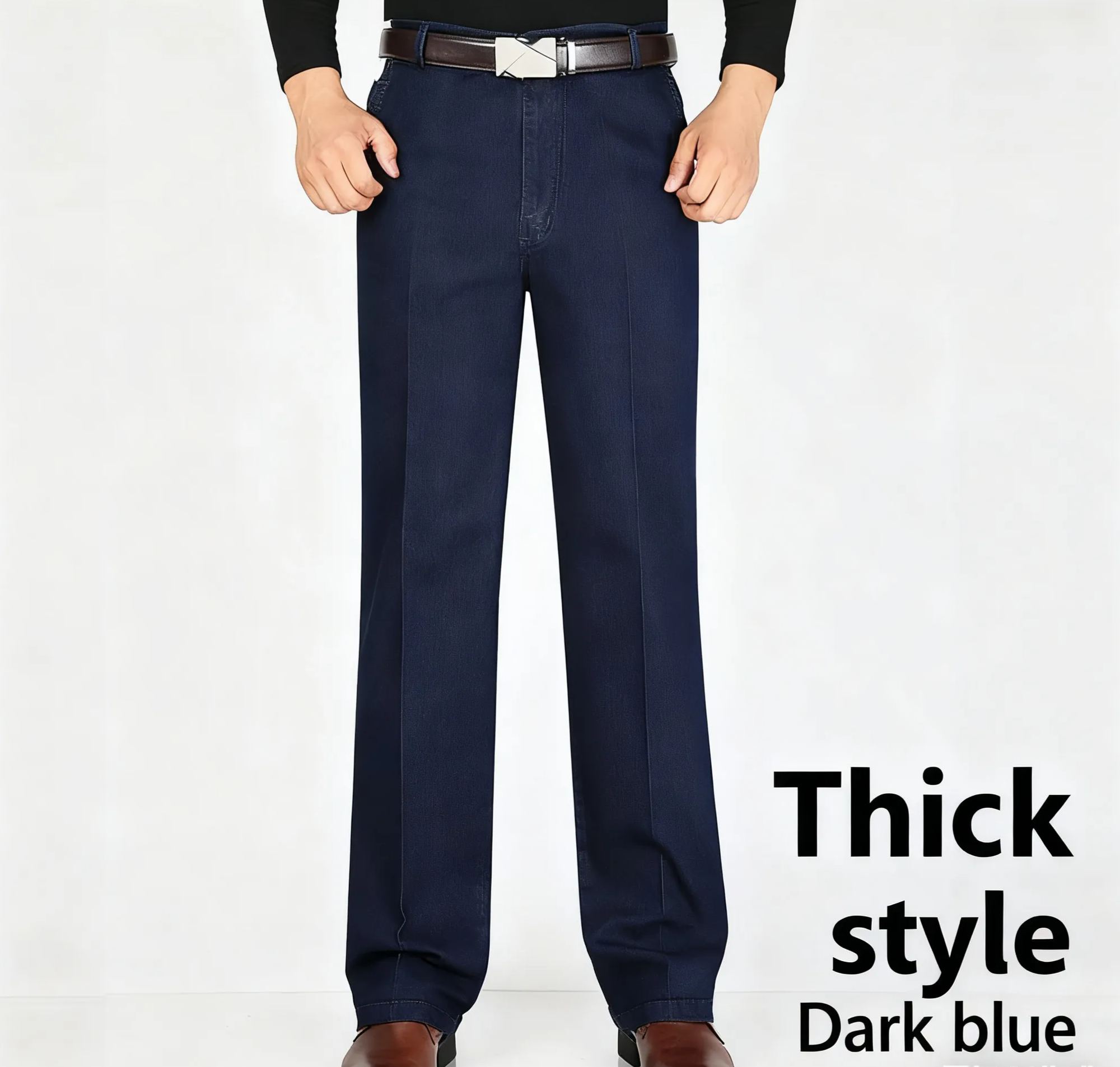 Men's Classic Straight Fit Stretch Jeans