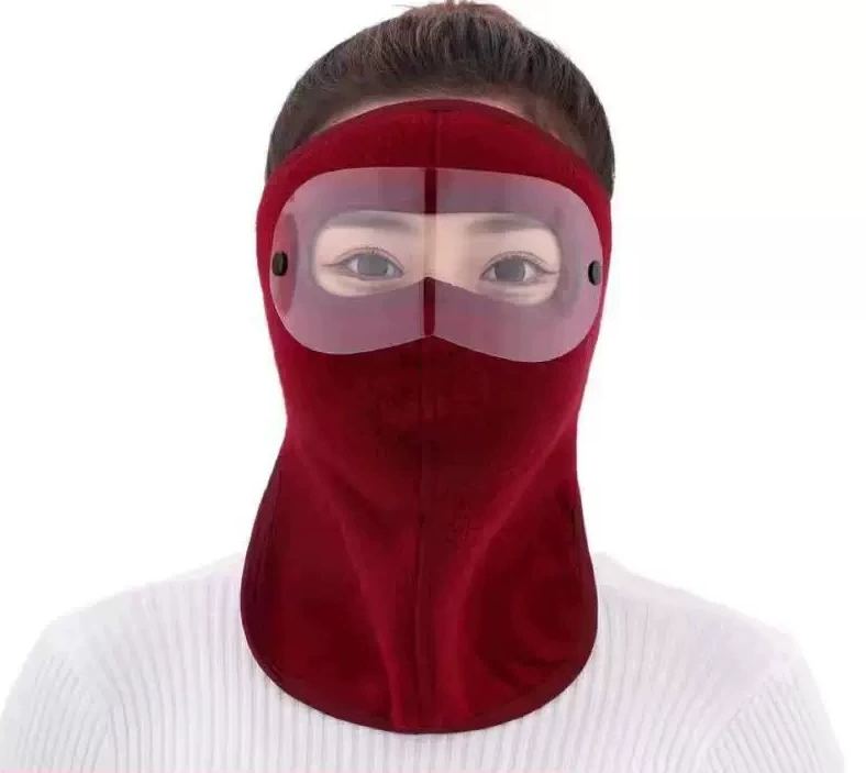 Warm Windproof Face Mask Ski Breathable Masks and Shield Caps with HD Goggles