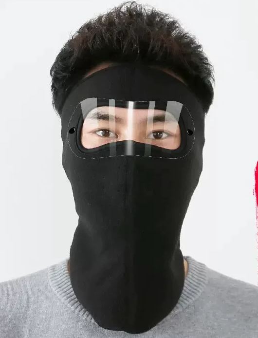 Warm Windproof Face Mask Ski Breathable Masks and Shield Caps with HD Goggles