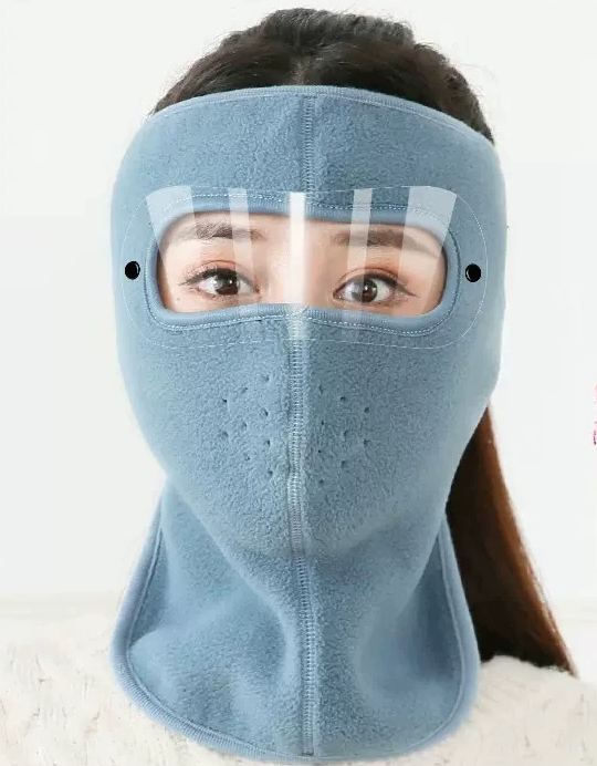 Warm Windproof Face Mask Ski Breathable Masks and Shield Caps with HD Goggles