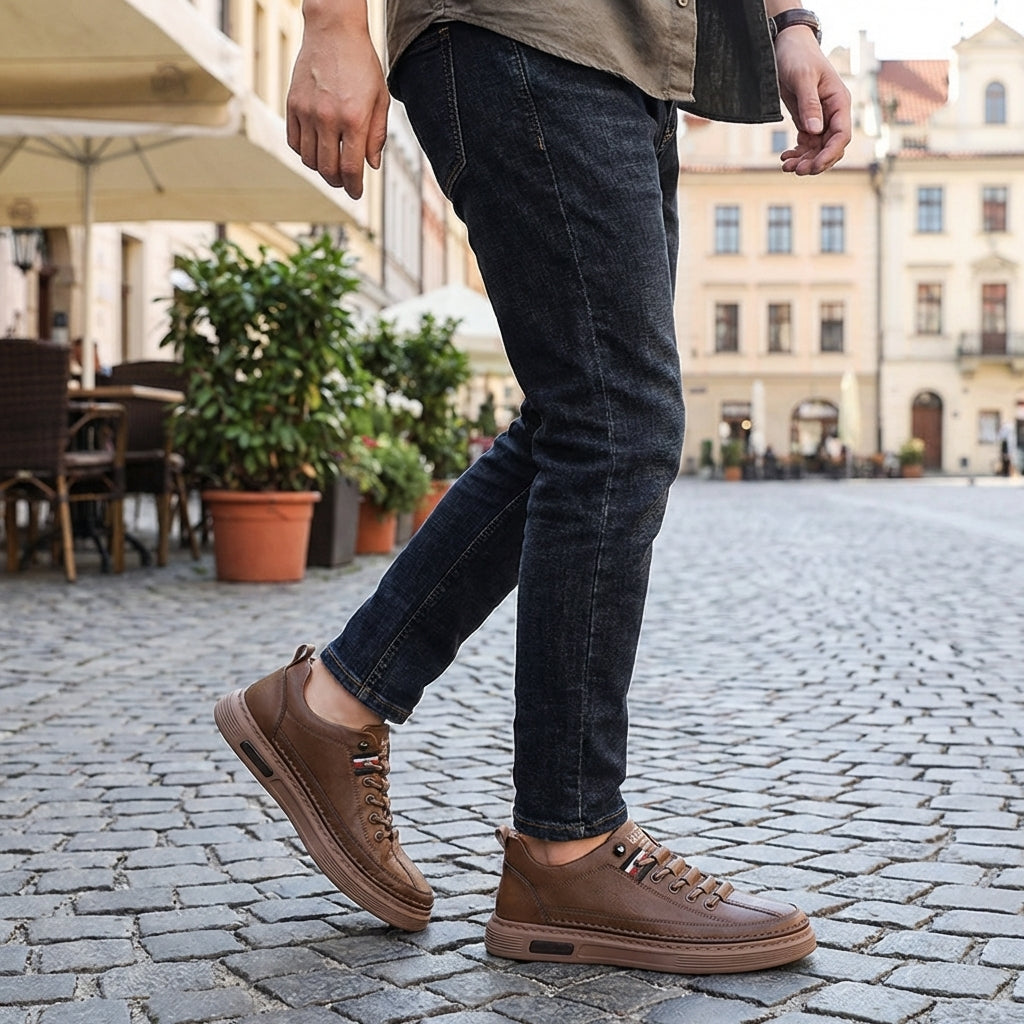 Lombardi Genuine Leather Sneakers