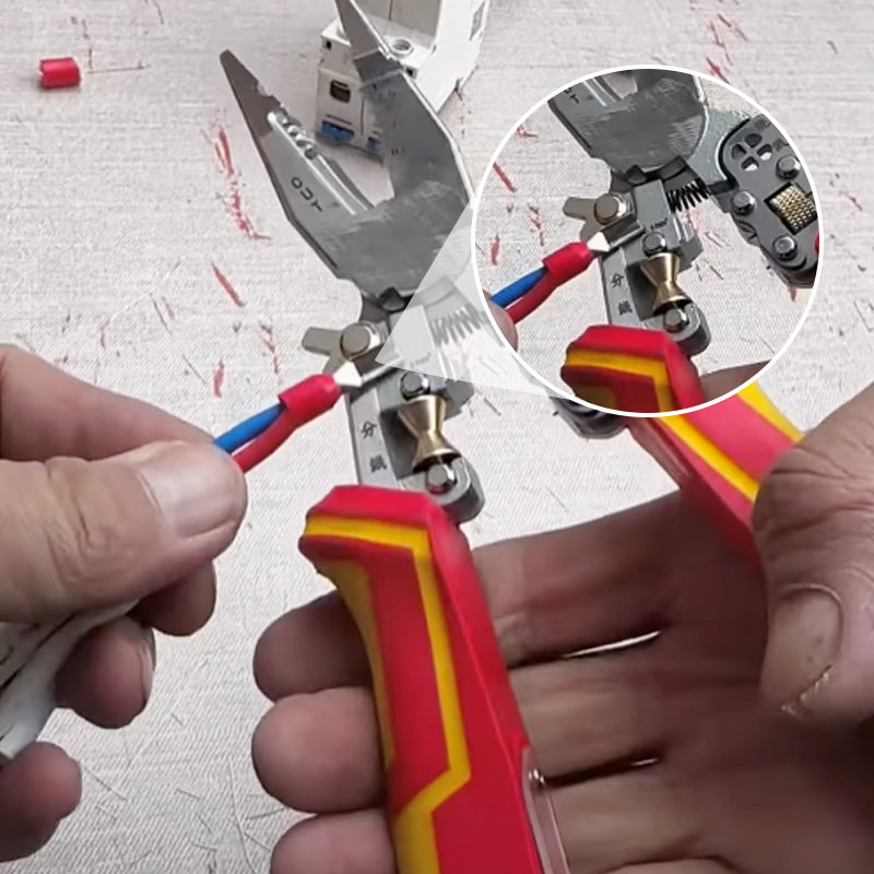 🧰8-in-1 multifunctional wire stripper with current measurement