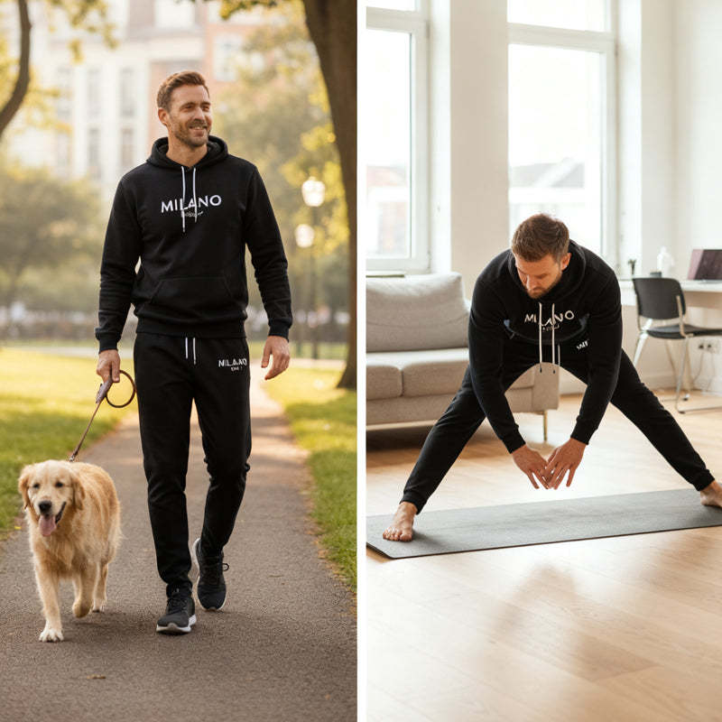 Men's 2-Piece Hooded Tracksuit Set | Comfort & Style