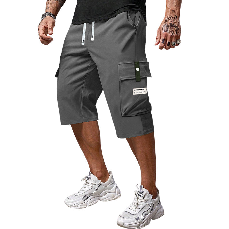 Pantalones Capri de Carga para Hombre con Cord��n - Casuales y C��modos