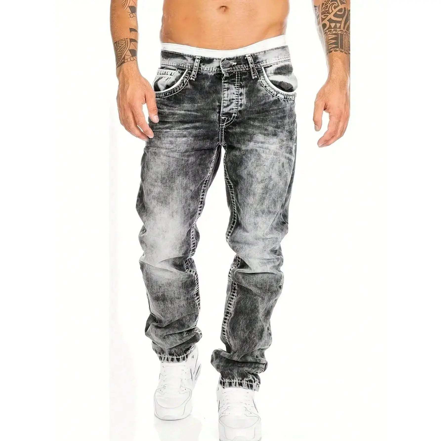 Easy-to-wear summer jeans for men – lightweight stretch fabric, straight cut, versatile and easy to combine ☀️👍