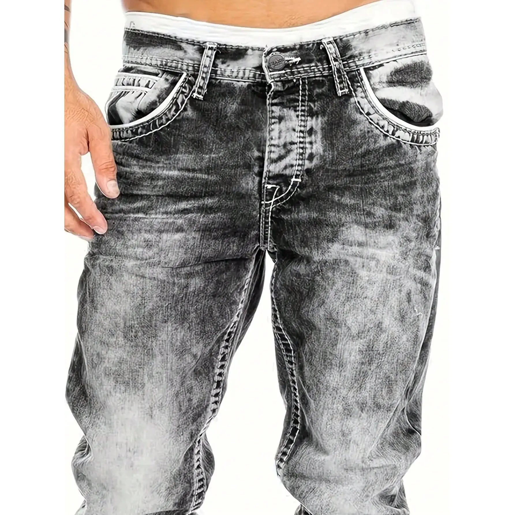 Easy-to-wear summer jeans for men – lightweight stretch fabric, straight cut, versatile and easy to combine ☀️👍