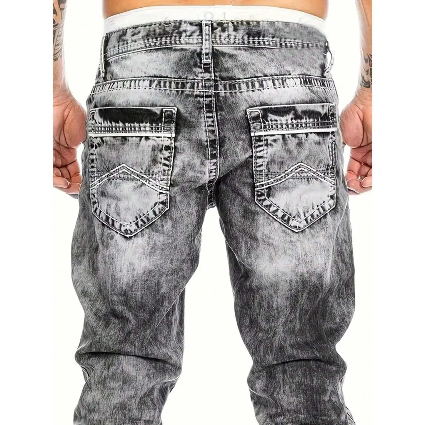Easy-to-wear summer jeans for men – lightweight stretch fabric, straight cut, versatile and easy to combine ☀️👍