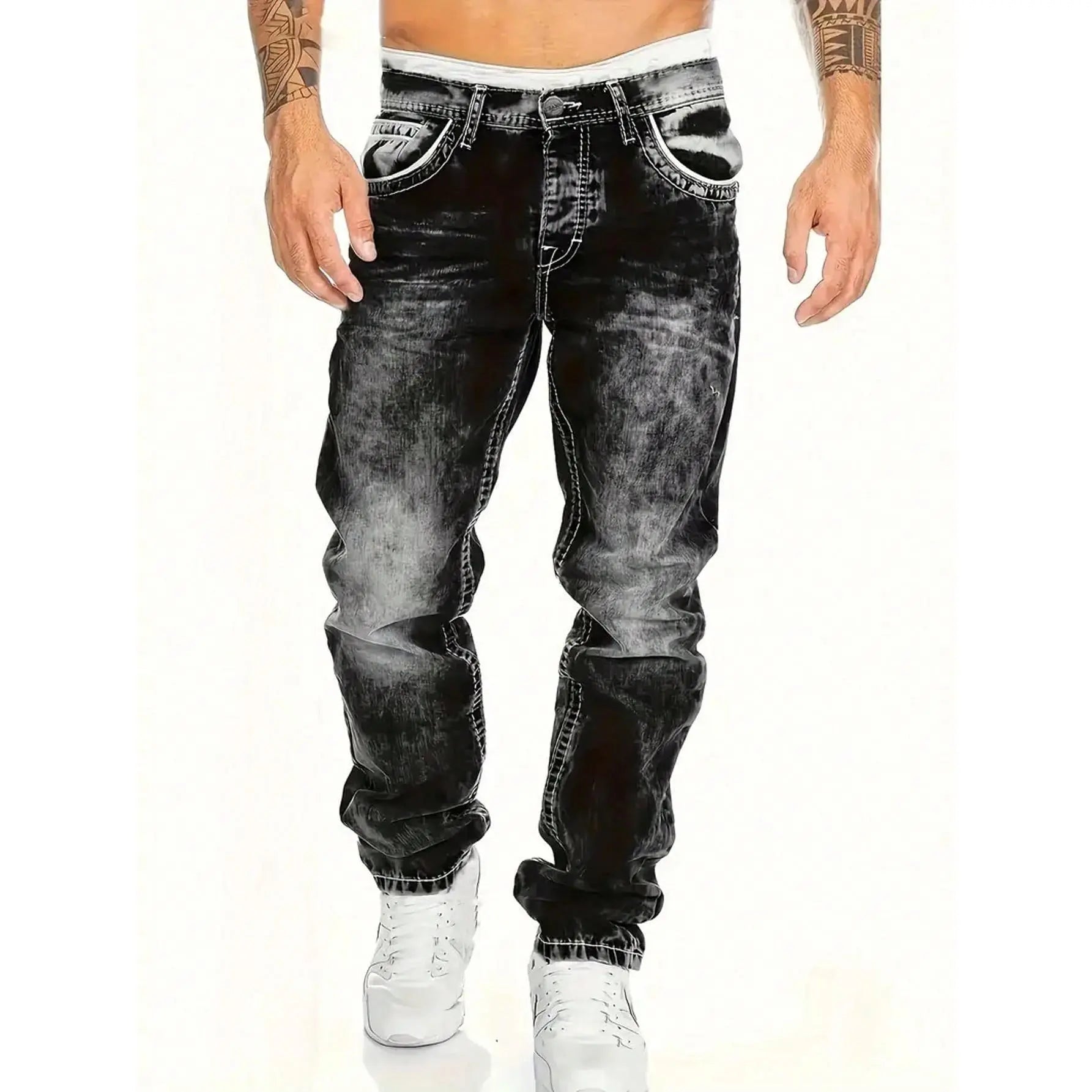 Easy-to-wear summer jeans for men – lightweight stretch fabric, straight cut, versatile and easy to combine ☀️👍