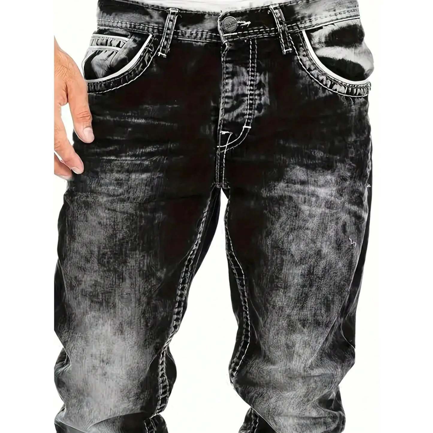 Easy-to-wear summer jeans for men – lightweight stretch fabric, straight cut, versatile and easy to combine ☀️👍